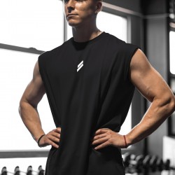 Men's Athletic Tank Top - Sleeveless, Breathable Polyester, Perfect for Gym & Casual Wear