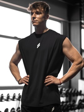 Men's Athletic Tank Top - Sleeveless, Breathable Polyester, Perfect for Gym & Casual Wear