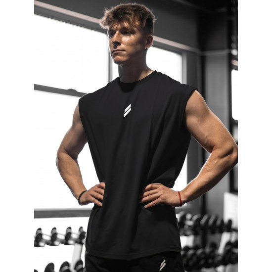 Men's Athletic Tank Top - Sleeveless, Breathable Polyester, Perfect for Gym & Casual Wear