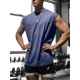 Men's Athletic Tank Top - Sleeveless, Breathable Polyester, Perfect for Gym & Casual Wear