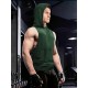 Stylish Sleeveless Hooded Muscle Tank Top - Breathable, Moisture-Wicking, Quick-Drying, Perfect for Summer Sports, Fitness, Gym, Running, and Outdoor Activities - Ideal for Men Who Want Comfort and Freedom of Movement