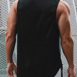 Men's Summer Fashion Muscle Tank Top - Breathable, Sweat-Wicking & Quick-Dry for Gym, Basketball & Training | Casual Round Neck Sleeveless Shirt