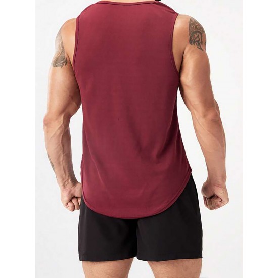 Men's Summer Fashion Muscle Tank Top - Breathable, Sweat-Wicking & Quick-Dry for Gym, Basketball & Training | Casual Round Neck Sleeveless Shirt