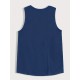 1pc Men'S Casual Polyester Sleeveless Tank Top - Geometric Pattern, Round Neck, Knit Fabric, Regular Fit, Adult Summer Vest