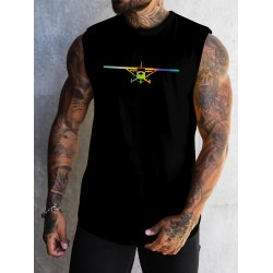 Men's Athletic Tank Top - Quick-Dry, Moisture-Wicking & Breathable | Perfect for Gym, Running & Training | Summer Sleeveless Shirt with Unique Graphic Design