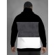 Men's Striped Hoodie with 3D Print - Casual & Sporty Pullover, Polyester Blend, Machine Washable, PLUS SIZE