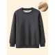 Plus Size Velvet Thickened Men's Autumn And Winter Casual Sports Thermal Pullover Sweatshirt