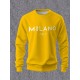 Men's Milan Italy Print Crew Neck Sweatshirt - Casual & Sporty Long Sleeve Pullover, Perfect for Outdoor Activities, PLUS SIZE