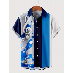 Plus Size Lapel Mens Hawaiian 