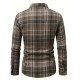 Plus Size Men's Plaid Shirt Oversized Long Sleeve Shirt For Fall Winter, Men's Clothing