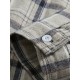 Plus Size Men's Plaid Shirt Oversized Long Sleeve Shirt For Fall Winter, Men's Clothing