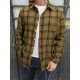 Plus Size Men's Plaid Shirt Oversized Long Sleeve Shirt For Fall Winter, Men's Clothing