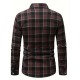 Plus Size Men's Plaid Shirt Oversized Long Sleeve Shirt For Fall Winter, Men's Clothing