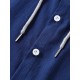 Men's Casual Hooded Shirt - Polyester, Button-Up, Solid Color, Perfect for Spring/Fall, PLUS SIZE