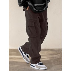 [Customer Favorite] Men's Stylish Drawstring Cargo Pants with Multiple Pockets - Comfortable, Casual Wear for Hiking & Outdoor Activities