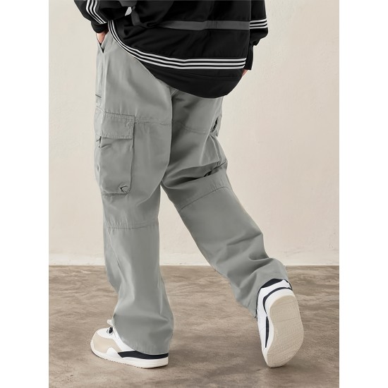 [Customer Favorite] Men's Stylish Drawstring Cargo Pants with Multiple Pockets - Comfortable, Casual Wear for Hiking & Outdoor Activities