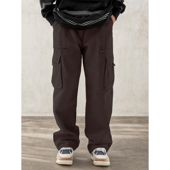 [Customer Favorite] Men's Stylish Drawstring Cargo Pants with Multiple Pockets - Comfortable, Casual Wear for Hiking & Outdoor Activities