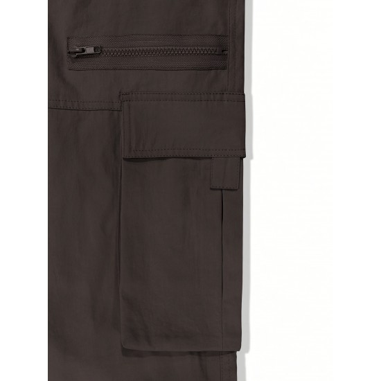 [Customer Favorite] Men's Stylish Drawstring Cargo Pants with Multiple Pockets - Comfortable, Casual Wear for Hiking & Outdoor Activities