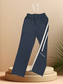 Men's Ice Silk Cool Quality Casual Pants With Elastic Waist, Trendy Versatile Striped Trousers