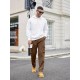 Men's Casual Cargo Pants Relaxed Fit Elastic Waist Work Pant Athletic Jogger Sweatpants with Multi Pockets