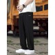 Men's Fashionable Plain Casual Pants, Comfortable Version, Elastic Waist With Drawstring Pants, Suitable For Outdoor Activities Gifts