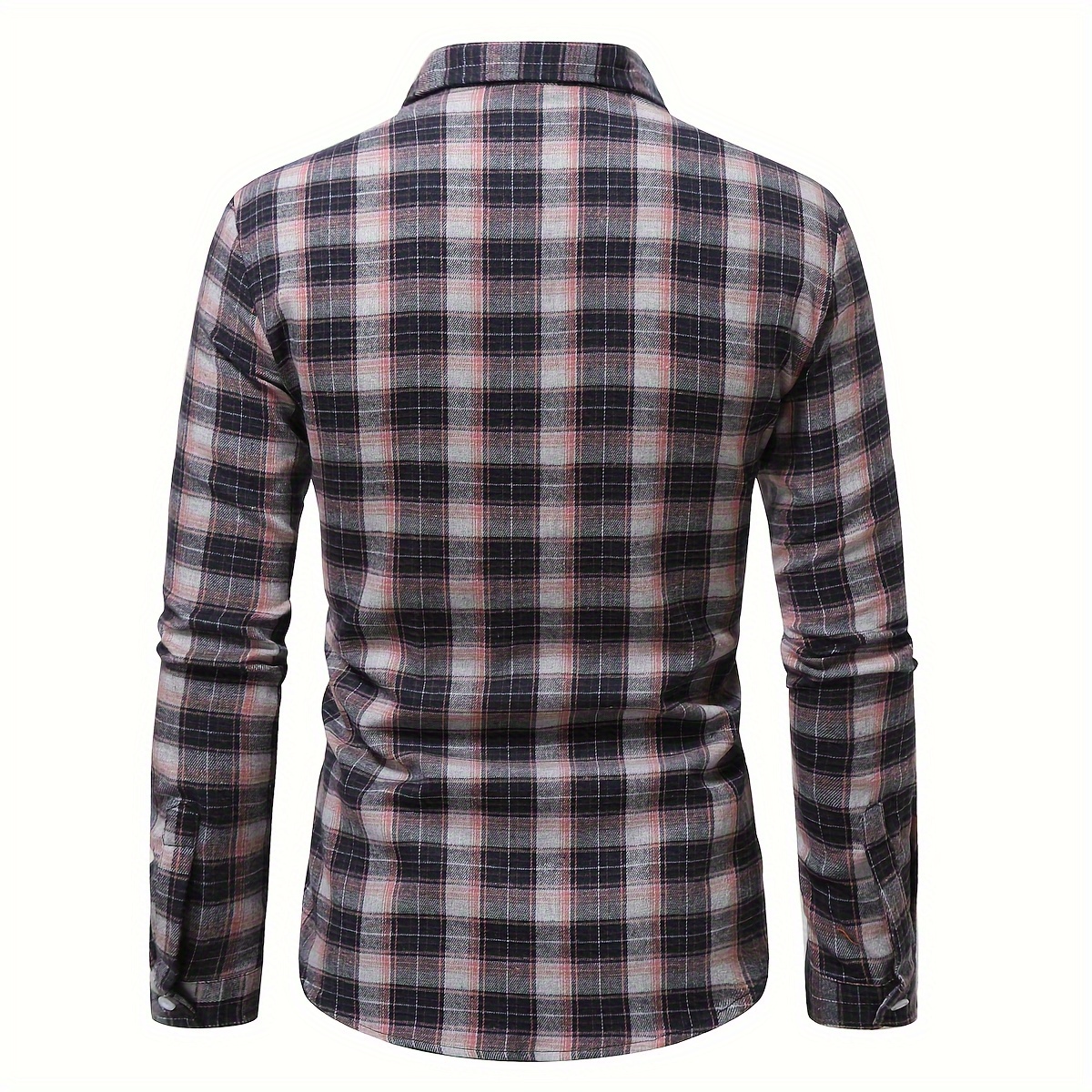 plus size mens   striped shirt   winter long sleeve shirt mens clothing details 26